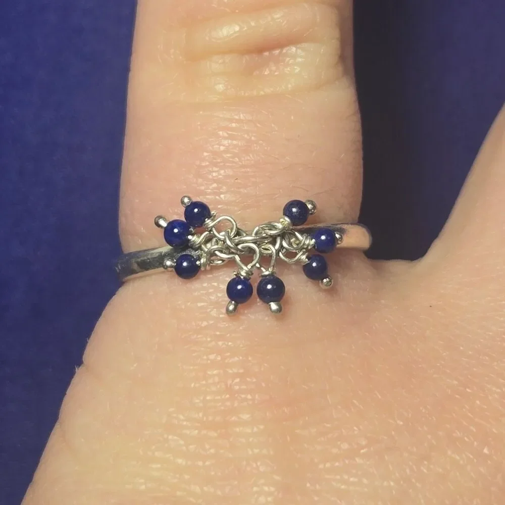 Vintage Sterling Silver 925 Ring Sz 8